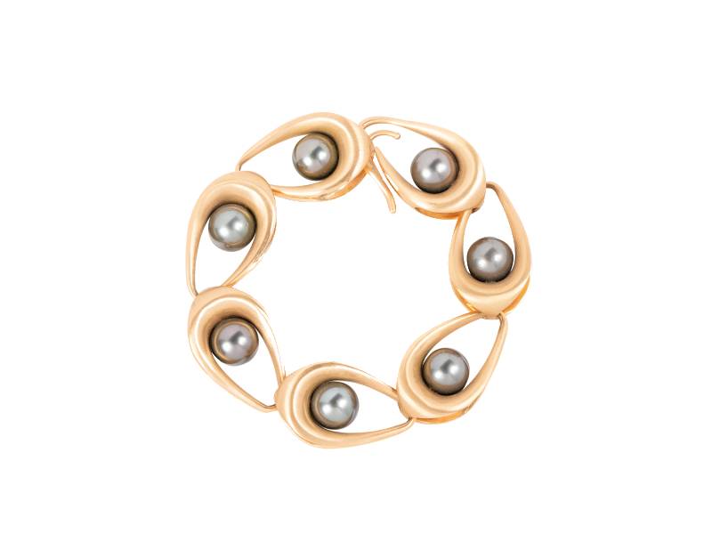 ROSE GOLD AND TAHITIAN PEARLS BRACELET UTOPIA GBV101